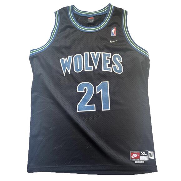 Kevin Garnett NBA Minnesota Timberwolves Nike Team Men’s XL +2 Black - Picture 1 of 8